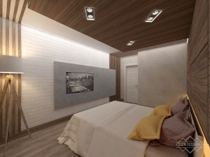 Дизайн-проект интерьера спальни в квартире в Челябинске