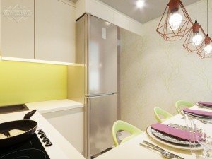 Кухня - Дизайн интерьера небольшой квартиры в Санкт-Петербурге