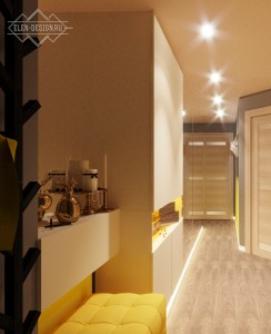 Прихожая - Дизайн интерьера небольшой квартиры в Санкт-Петербурге